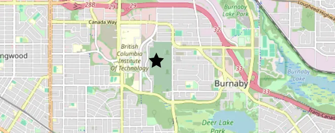 Image of BCIT's IP geolocation vs location on the map