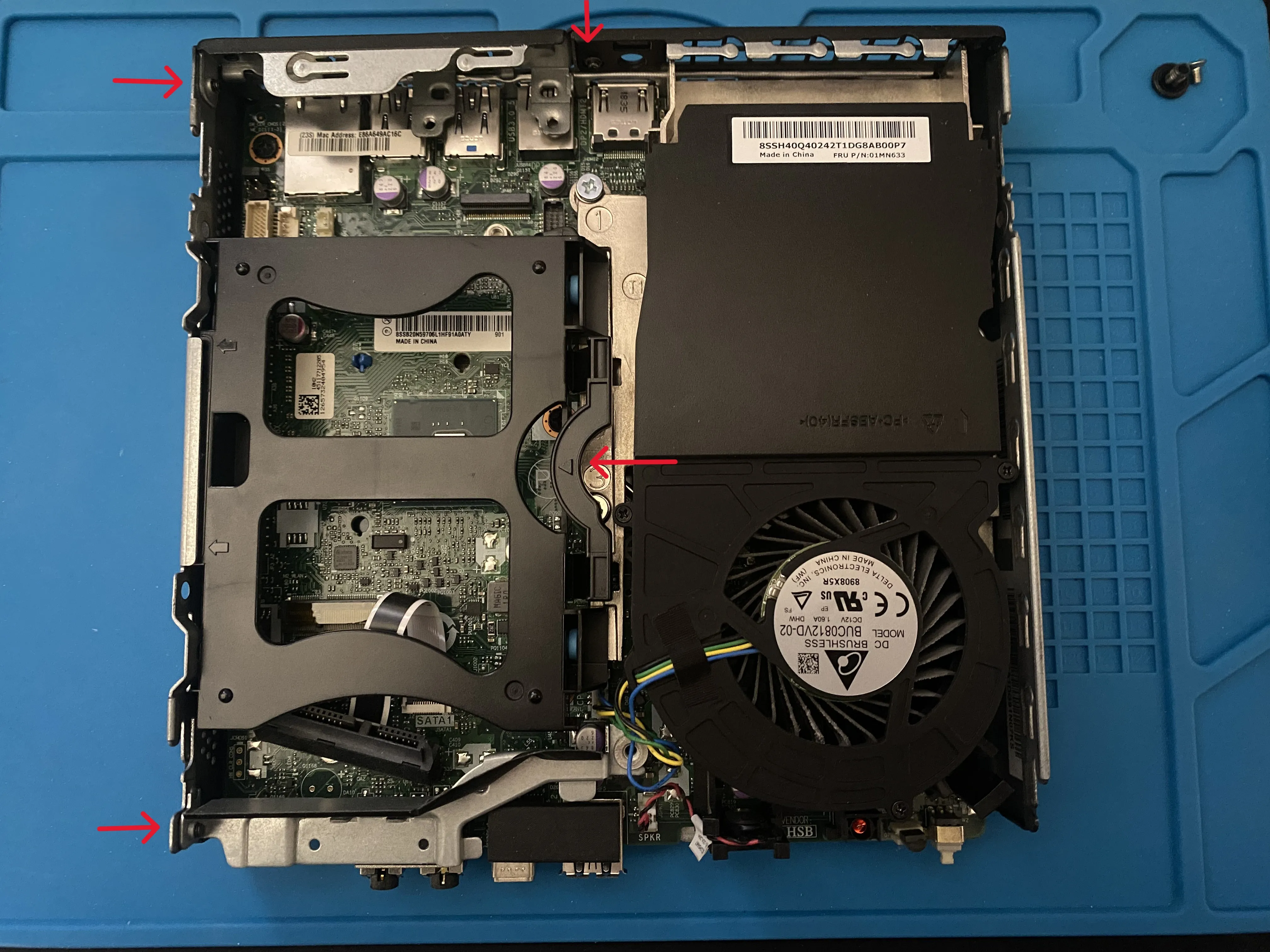 Lenovo 720q initial Internals